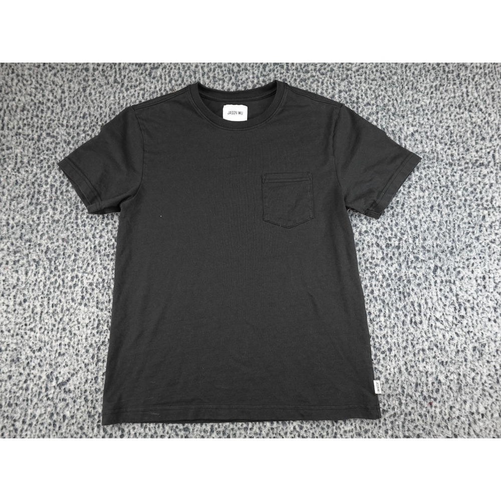 Jason Wu Pocket T-Shirt Mens Medium Black Short Sleeve Cotton Crew Neck Tee
